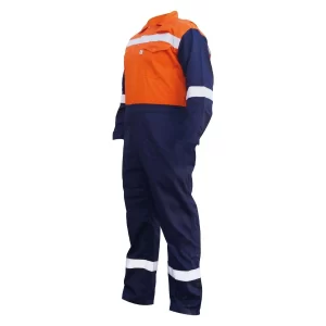 OVEROL IGNIFUGO 7 OZ 88/12 C/REF 8.9 K/CAL AZUL/NAR